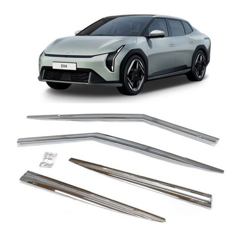 뭉구카 KD EV4 크롬 썬바이저 25년 1월 현재 D-262 선바이저 도어바이저 빗물받이, EV4 2025 1월 ~ 현재 크롬, 현재가 44,000원