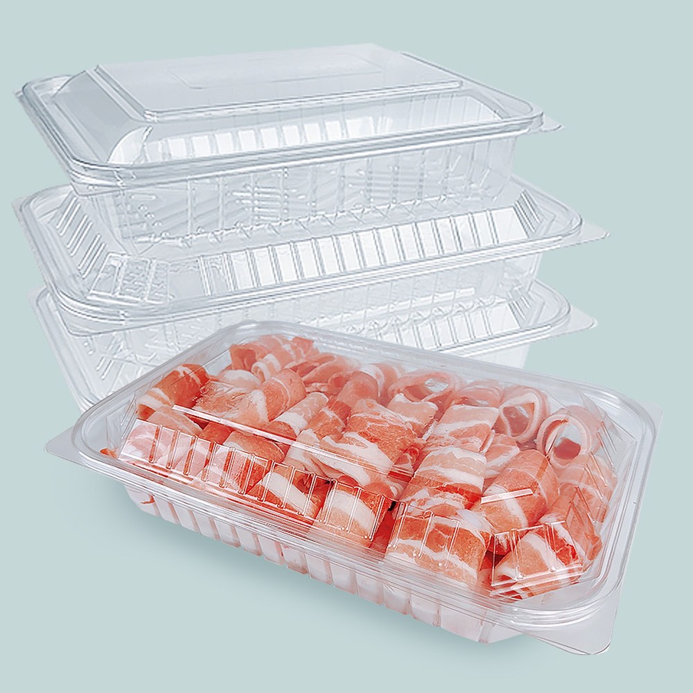 대패삼겹살 정육용기 투명 100세트 밀키트 수산 축산 과일 국내생산, 100세트, 1개 65,900원