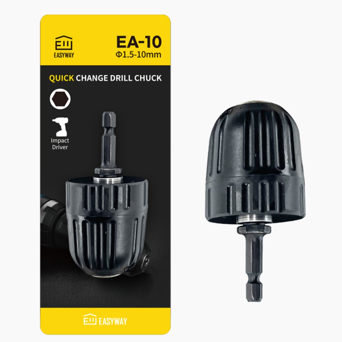임팩 드릴척 키레스척 임팩트 전동 드릴 드릴척 육각 어댑터 10mm, 1개 6,000원