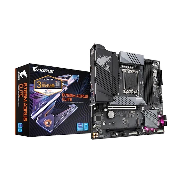 기가바이트 B760M AORUS ELITE 피씨디렉트 190,000원