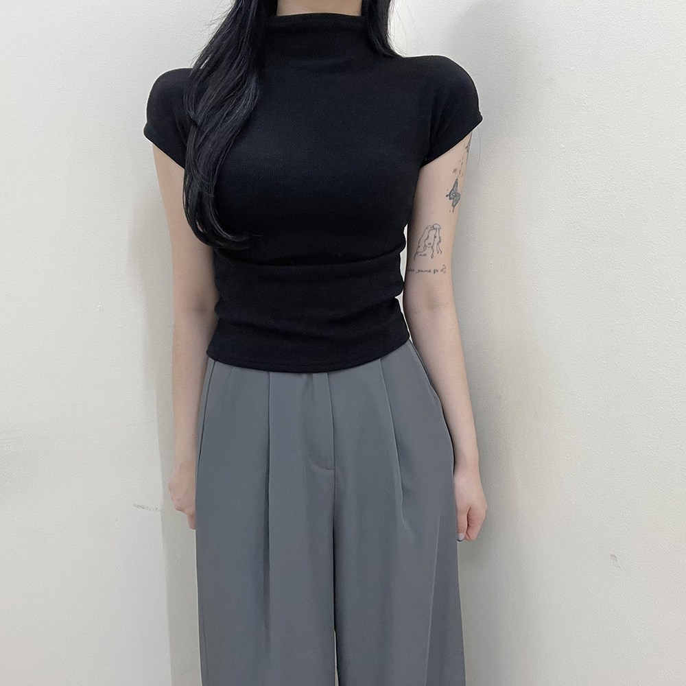 VANANA2 국내제작 페미닌 반목폴라 고급진 티셔츠 4color 16,910원