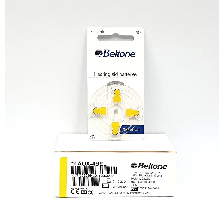 벨톤 보청기배터리 건전지 10 번 1박스(40개)알 노랑색/귓속형/오픈형 9,240원