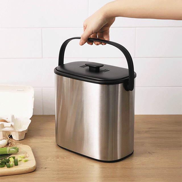 싱크대용 304 위생스텐 냄새차단 음식물 쓰레기통 5L 24,380원