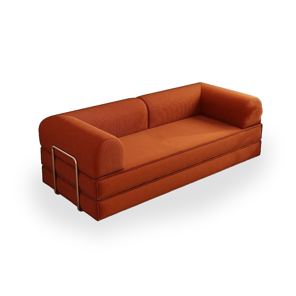 패브릭 코듀로이 접이식 압축 모듈형 소파베드, 카라멜 브라운+2.2m 449,800원
