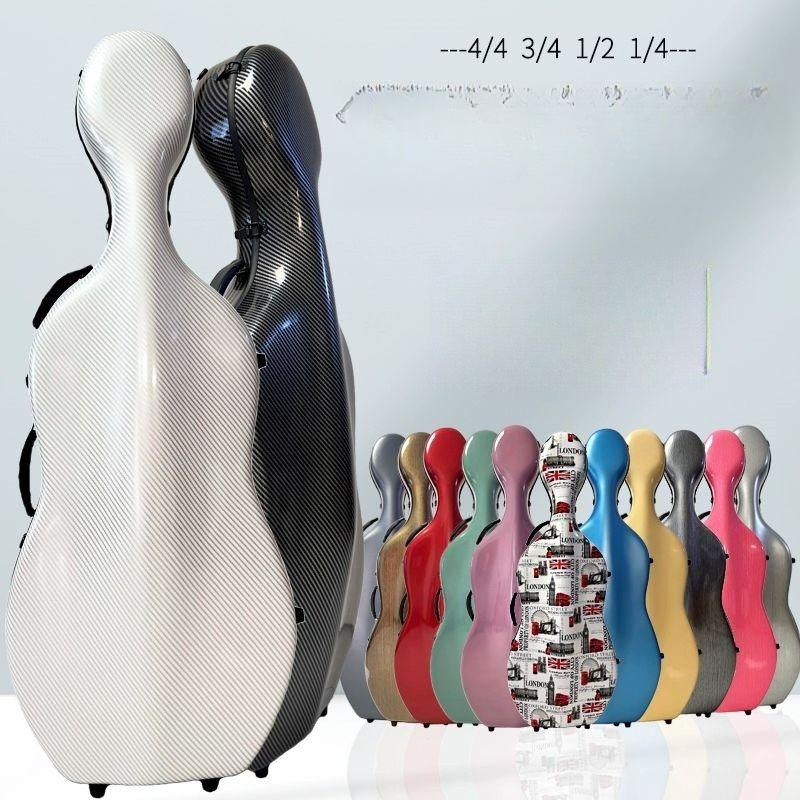 고급 유리섬유 첼로 하드 케이스 경량 가방 악기 보관 화이트 200,600원