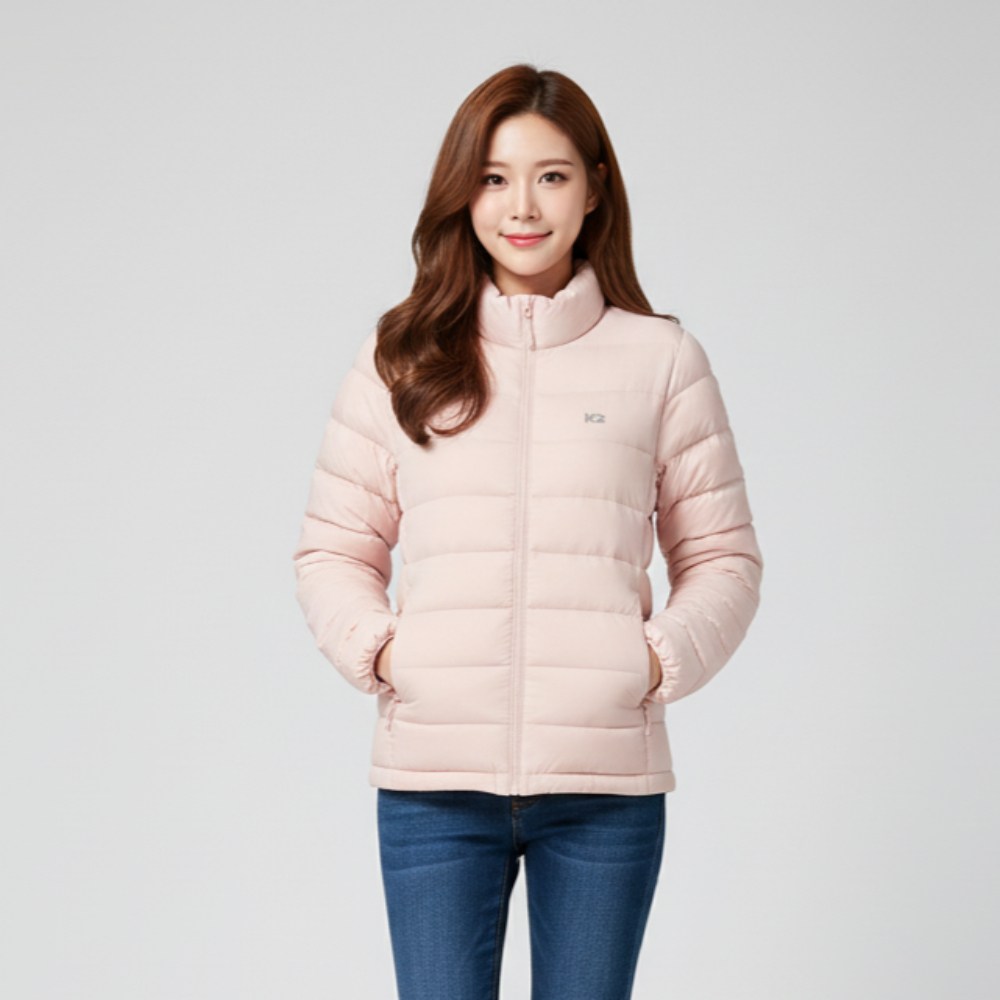 K2 초경량 슬림핏 여성 구스다운 자켓 방수 방풍 스텐드넥 20D 원단 124,000원