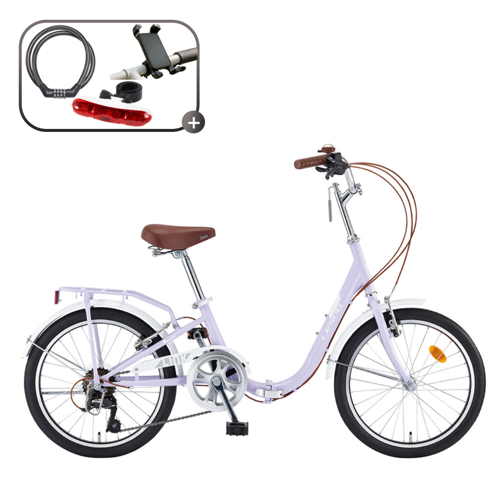 2026 삼천리 20 링크 미니벨로 7단 접이식자전거 폴딩자전거 U자형 프레임, 1개, 138cm, 라벤더 294,500원