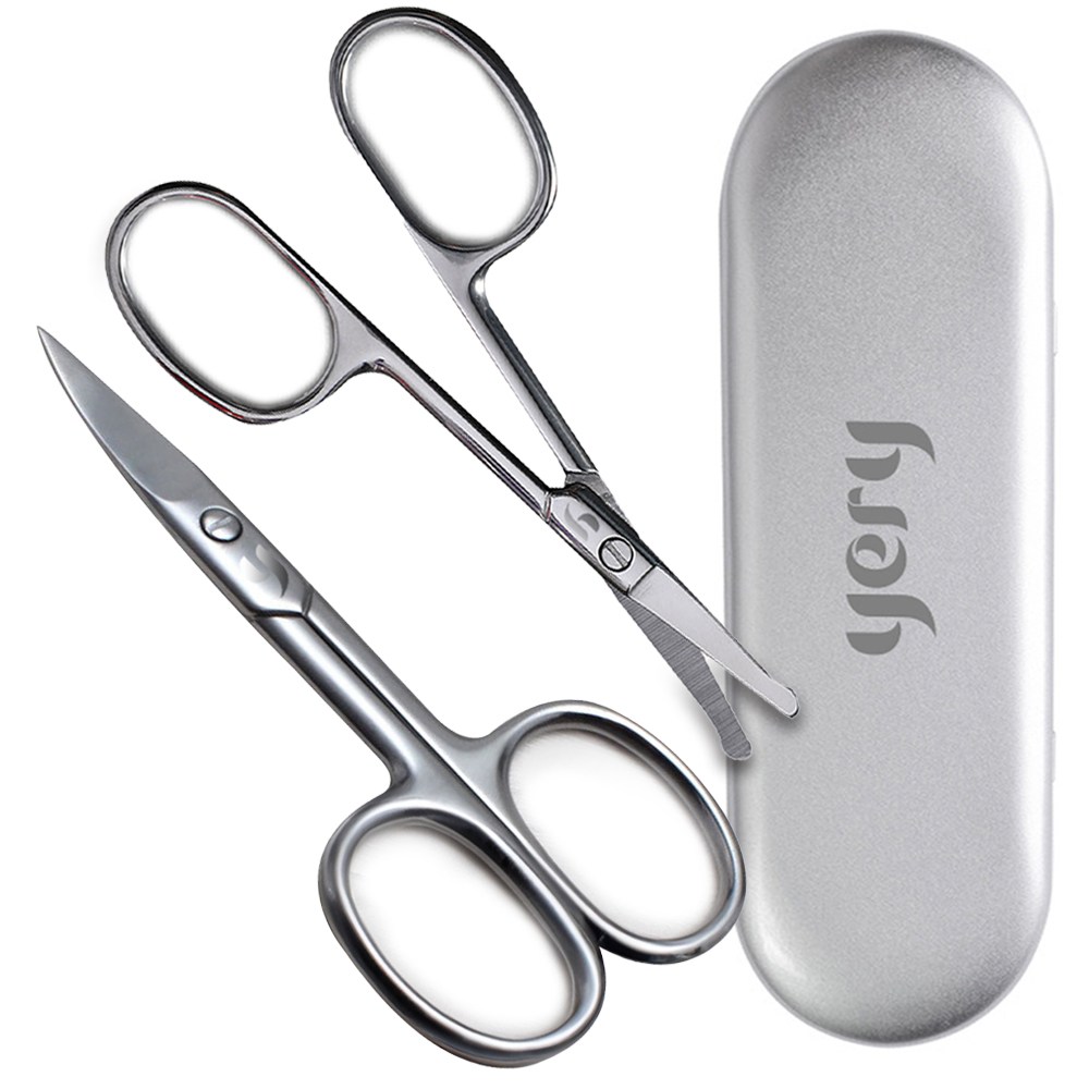 예리 눈썹 코털 귀털 구레나룻 정리 도구 미용 가위 세트, 1세트 20,790원