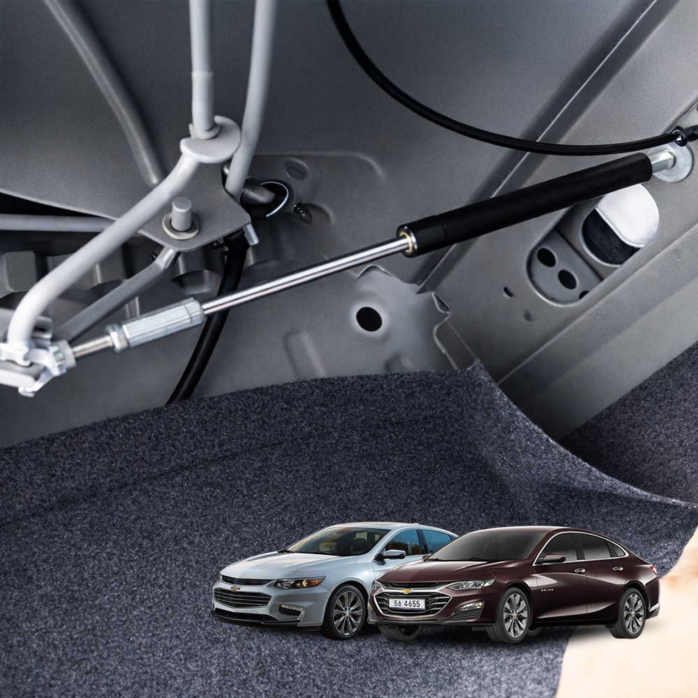 올뉴/더뉴말리부 튜닝 트렁크 쇼바 힌지커버 니켈도금 사이드미러 커버 용품, 2. 블랙_올뉴/더뉴말리부_트렁크 유압식쇼바, 기타 34,800원