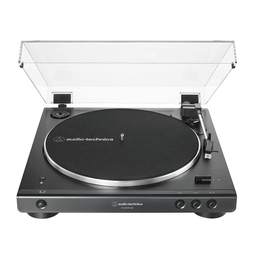 아마존평점4.5+ 미국출고 131475 Audio-Technica AT-LP60XBT-USB-BK 완전 자동 벨트 드라이브 스테레오 턴테이블 블루투스 및 USB 포함 727,400원