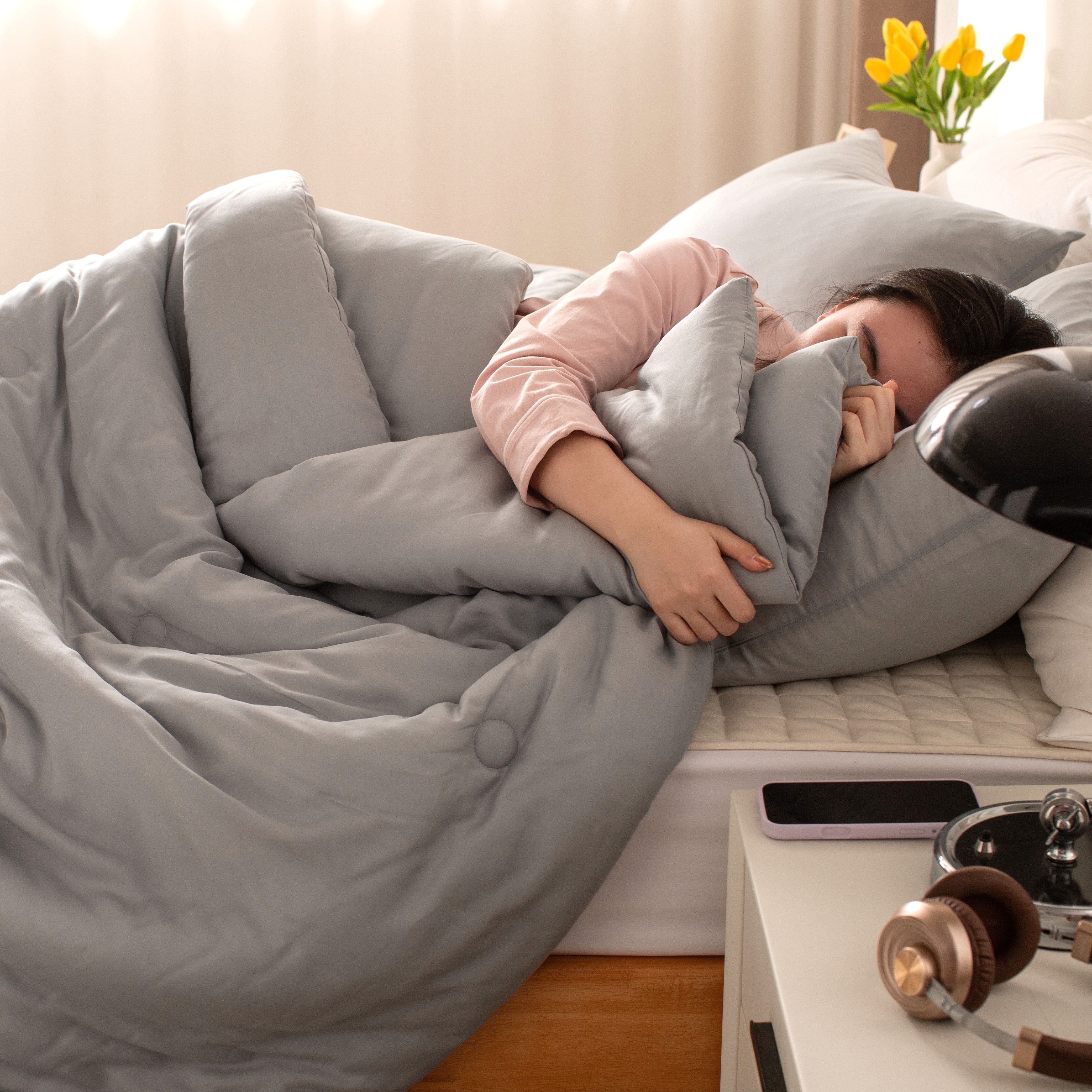 소미르 렌징사 정품 텐셀 양면 100% 모달 60수 알러지케어 봄여름 차렵이불 80,000원