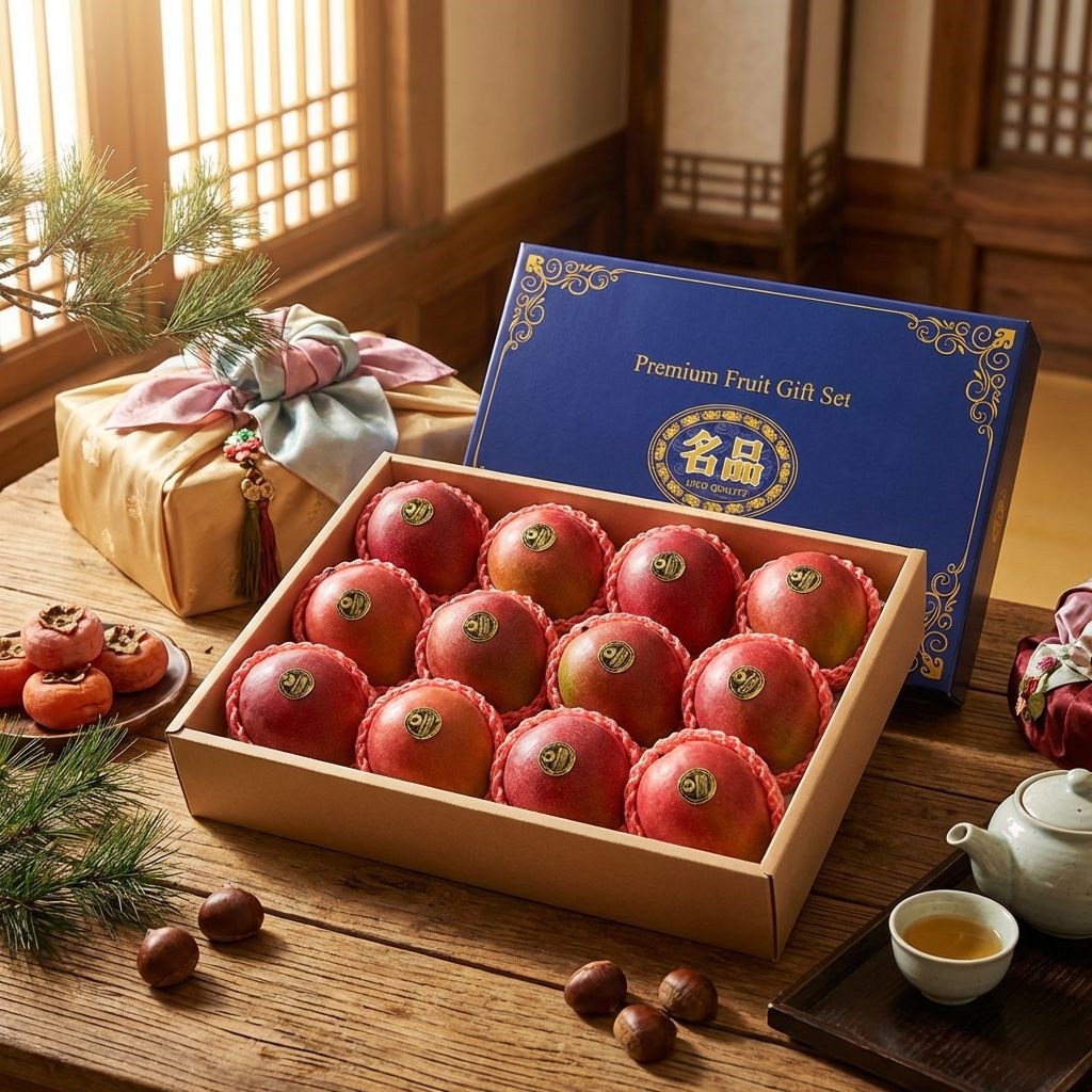 페루 애플망고 특대과 설 명절 선물세트, 1박스, 6kg 12과 78,900원