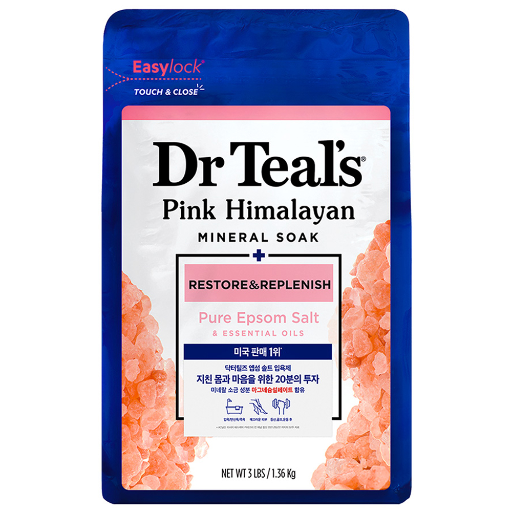 닥터틸즈 핑크 히말라얀 미네랄 소크 리스토어 앤 리플레니쉬 퓨어 엡섬 바스솔트 앤 에센셜 오일즈 16,000원