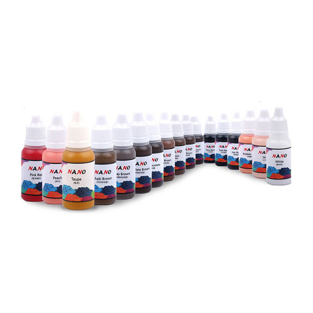 하나뷰티 반영구색소 나노 머신전용 눈썹 입술 아이라인 문신 15ml, 1개, 뉴다크초콜렛브라운 32,000원