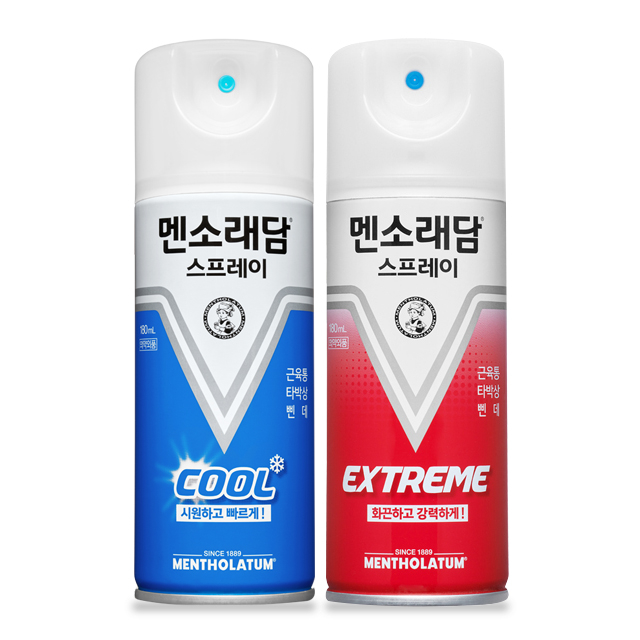 멘소래담 스프레이-에스 쿨 파스 180ml+익스트림 180ml 8,900원
