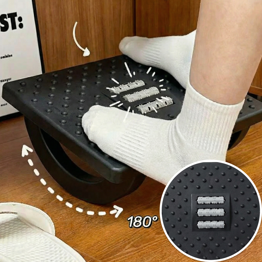 륀레브 지압 각도 조절 발 올리는 거치 대 다리 걸이 보조 컴퓨터 사무실 스툴 의자 책상 체어 레그 풋 레스트 데스크 테리어 3,900원