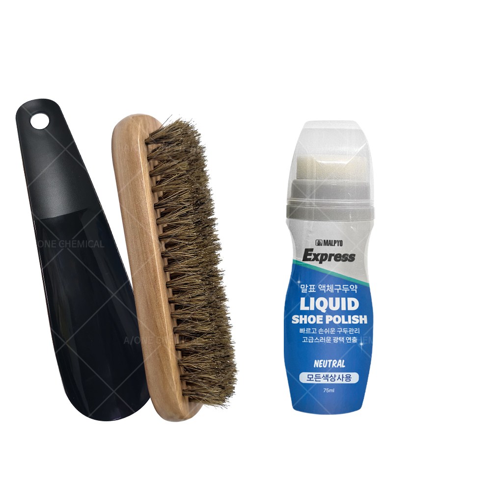 말표 액체구두약 75ml 1개 + 구두솔 + 구둣주걱 세트 구두닦이 슈케어 구두칼 헤라 7,460원