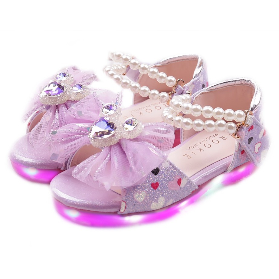 풋풋 여아용 라메르 진주 LED 샌들 41,660원
