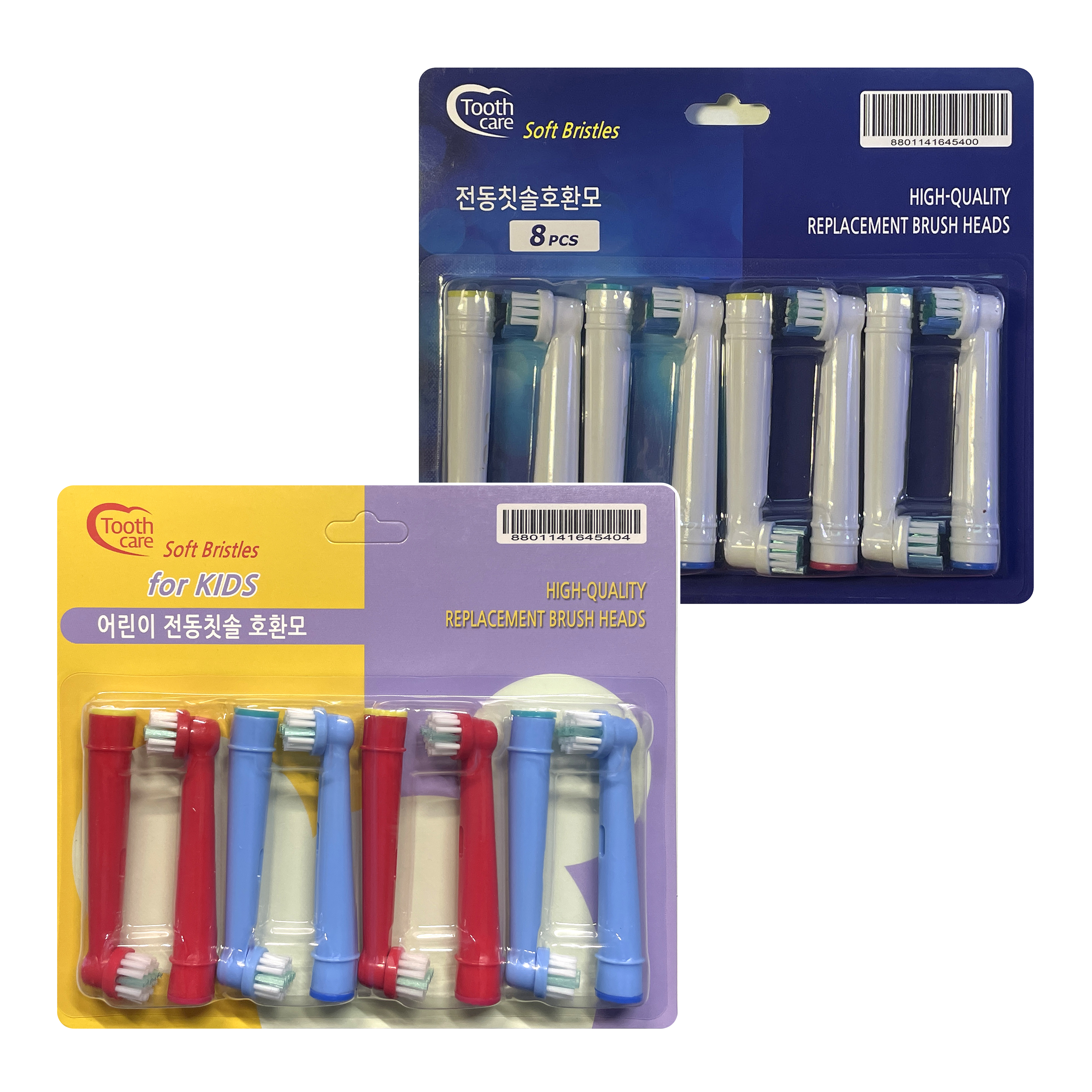 투스케어 오랄비 전동칫솔 호환 리필모 일반용 8p + 어린이용 8p 세트 9,820원