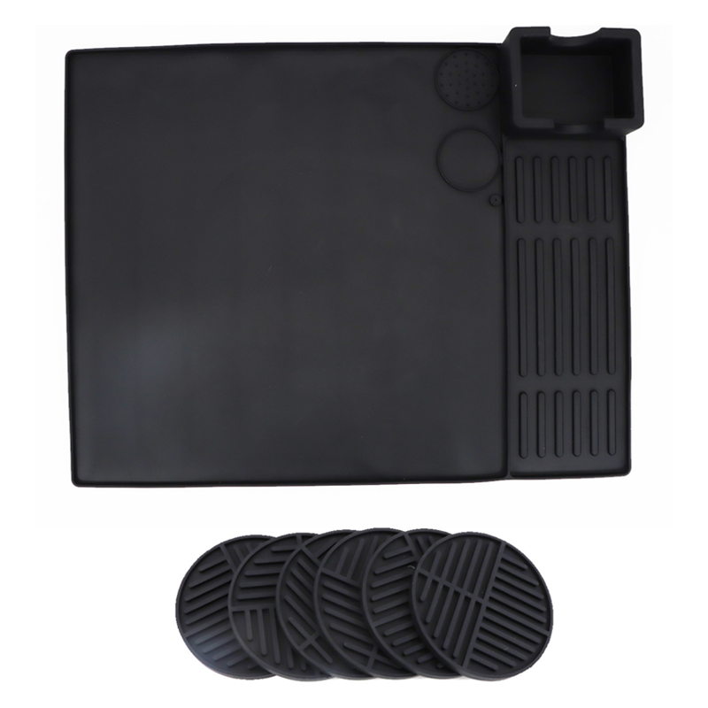 탑피아 고급 커피머신 실리콘 매트 + 컵받침 6p 세트 31,250원