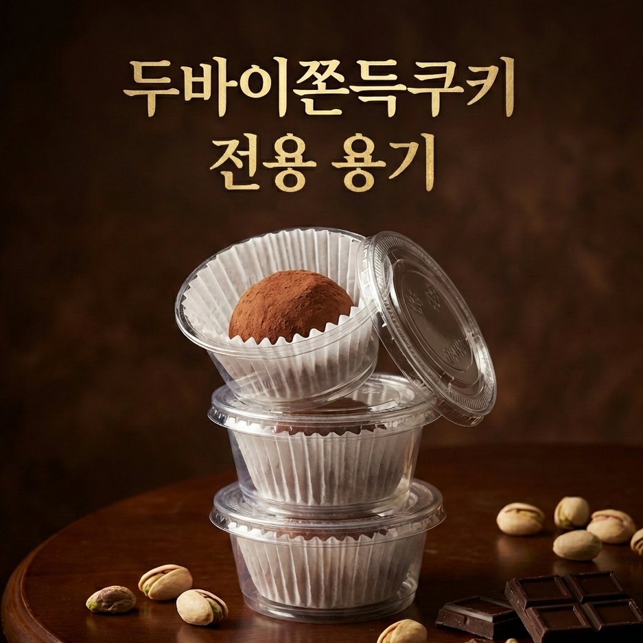 프리미엄 두바이 쫀득 쿠키 포장 용기 대용량 카페 업소용 투명 디저트 박스 100/500/1000 세트, 투명용기, 2000개 199,000원