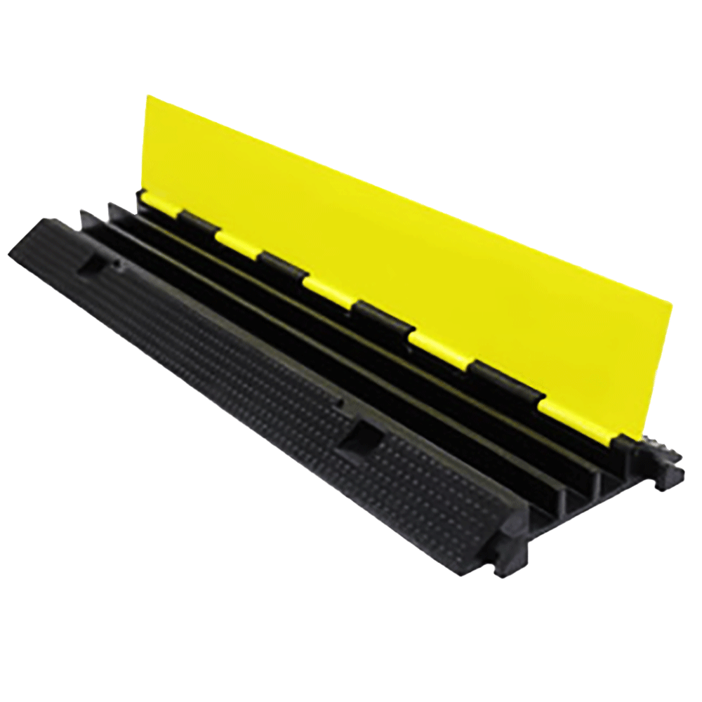 전선보호과속방지턱 1구 2구 3구 5구 케이블 덮개 커버, 1개, 검정+노랑커버 49,700원