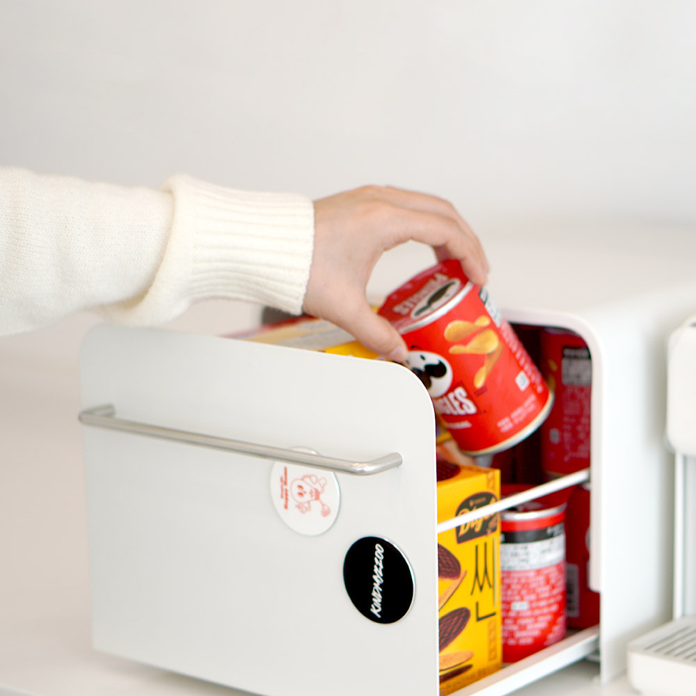 [당일 출고] 친절한마이쮸 철제 슬라이드 수납함 틈새수납 미드센추리 다용도 디귿 정리함, 화이트, 1개 39,900원