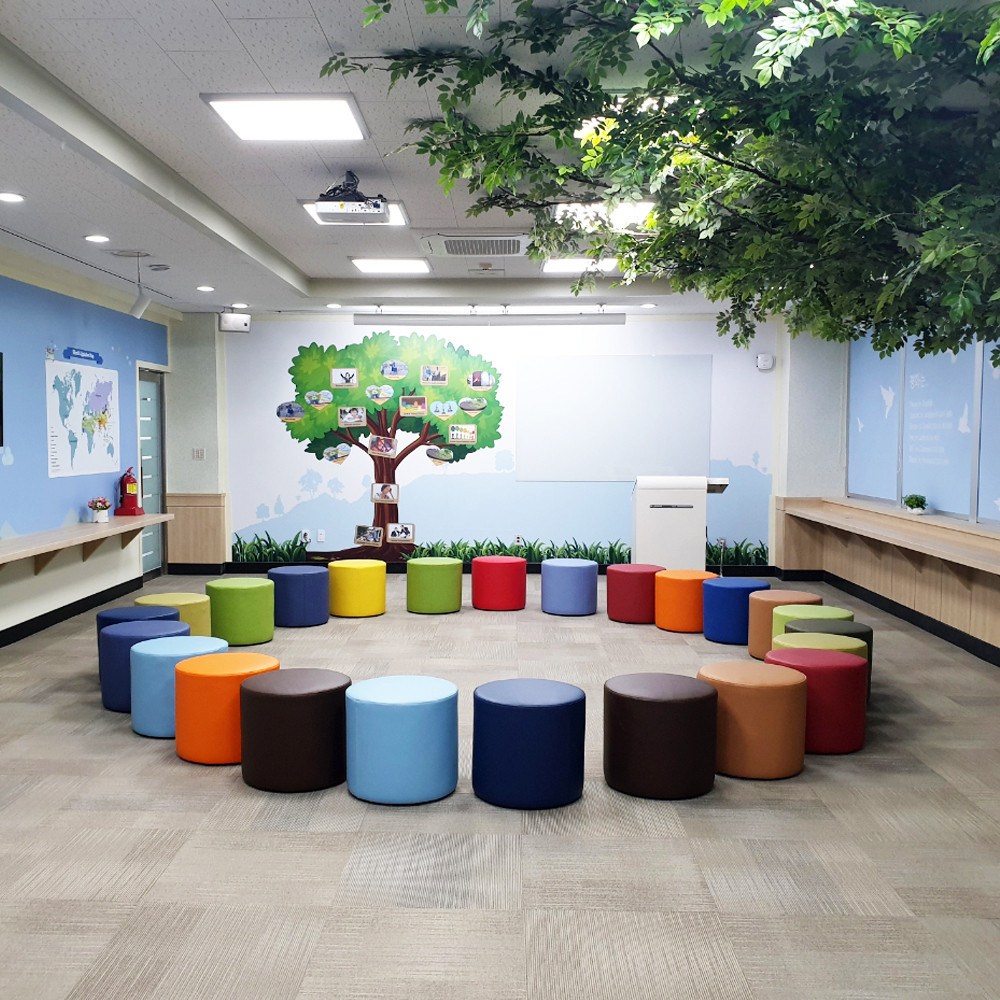 H1 원형 사각 육각 둥근 라운드 인조가죽 쇼파 보조스툴 70,300원