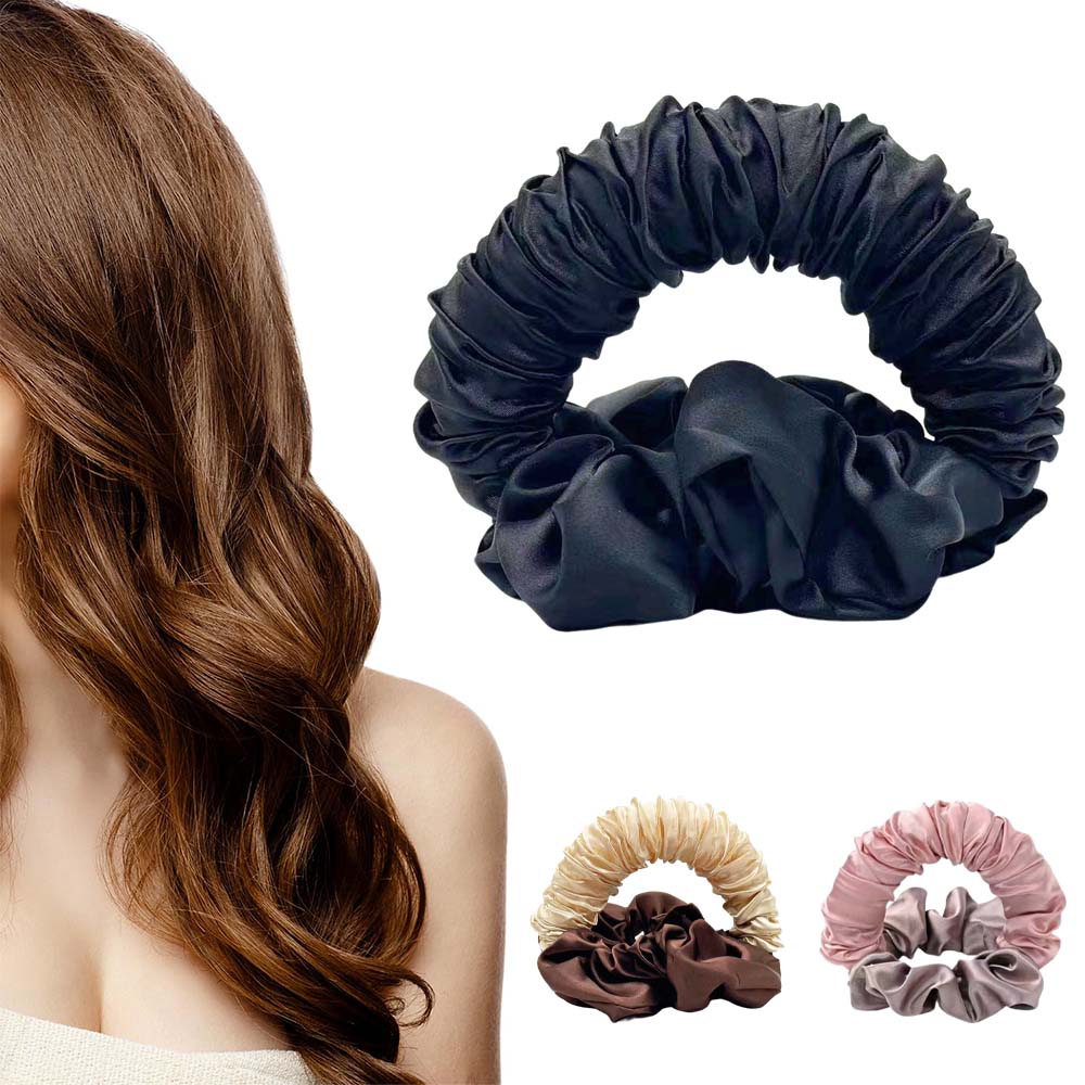 루베이 2in1 셀프 헤어롤 구르프 + 곱창 머리끈 강력 고정 오래가는 웨이브 수면/운동/여행, 1개, 블랙 9,900원