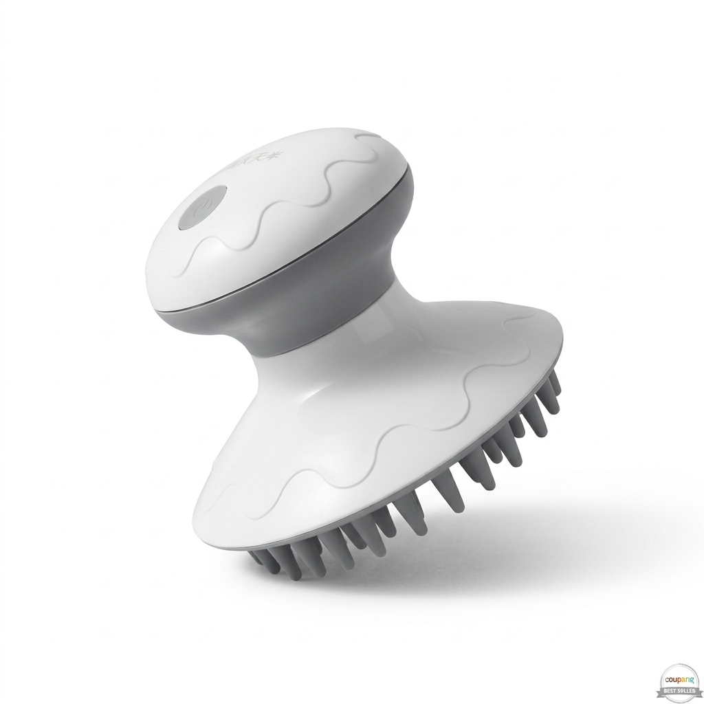 압도적진동 디랩 전동 브러시 헤어 두피 마사지기, 화이트, 단일상품 27,400원
