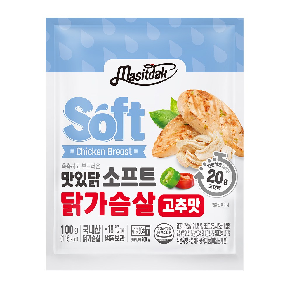 [랭킹닭컴] 맛있닭 소프트 닭가슴살 고추맛 189,000원
