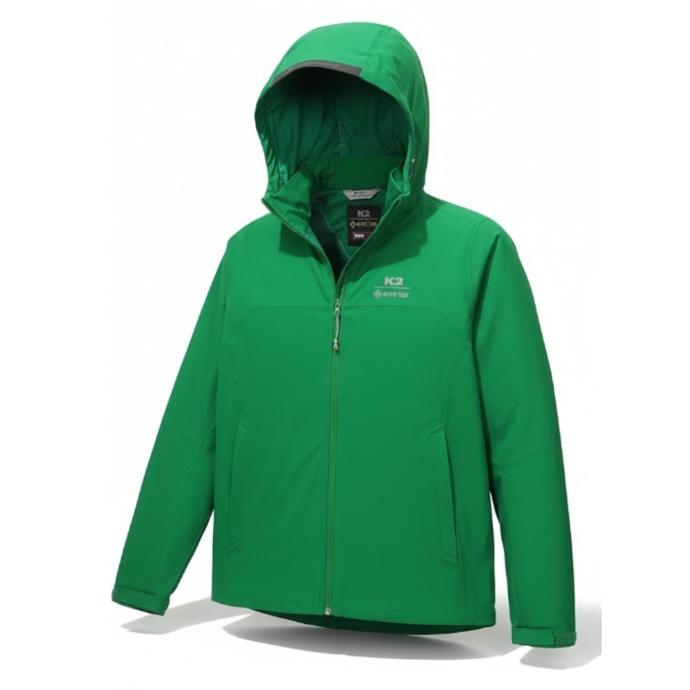 [백화점출고] K2 바람막이 써라운드여성 고어텍스 2L 방수 자켓 그린 투습 탈부착 후드 숏 점퍼 218,900원