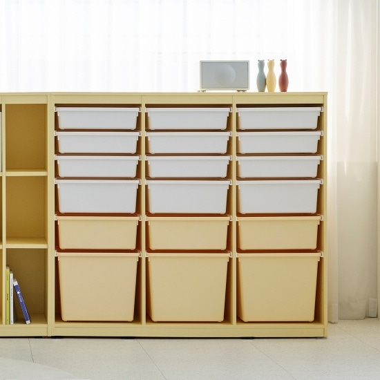 한샘 샘키즈 미니박스 수납장 1305 크림옐로우 219,420원