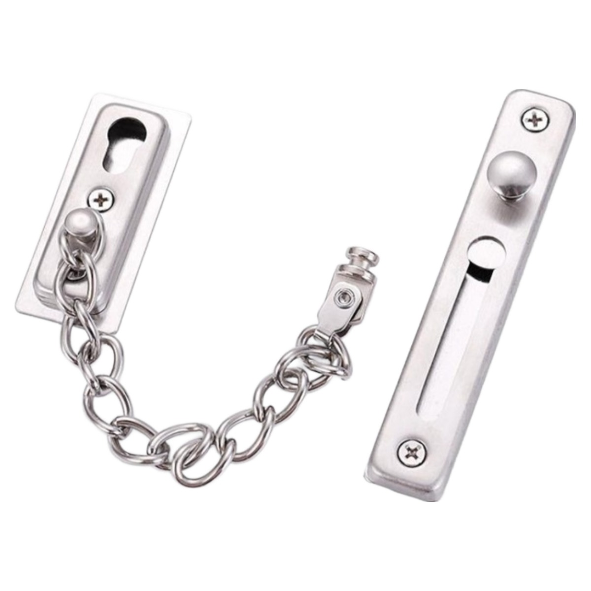 일상채움 라운드 사각 현관 문 안전 고리 이중 잠금 장치 도어 체인 1p 8,400원