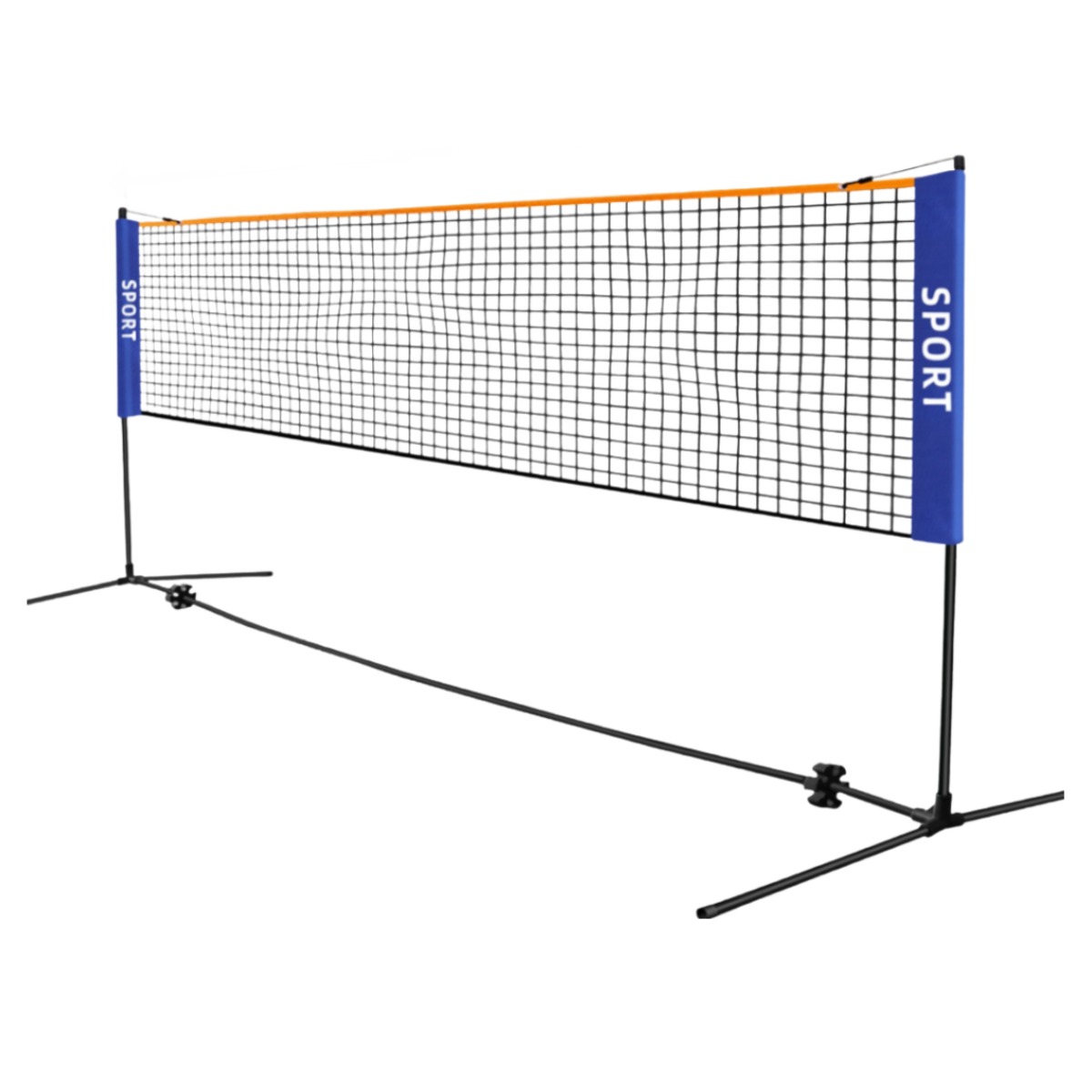 높이조절 휴대용 배드민턴 네트 뉴스포츠 배드민턴네트 그물 다용도, 1개, 블랙 62,250원