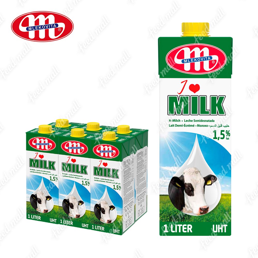 믈레코비타 (1.5%) 멸균우유 1L_배송비별도 저지방우유 13,500원