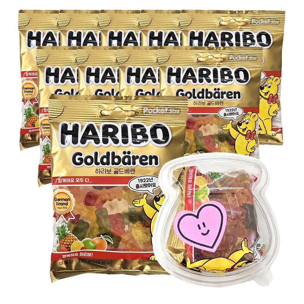 하리보 골드베렌 젤리+케이스+스티커 17,600원
