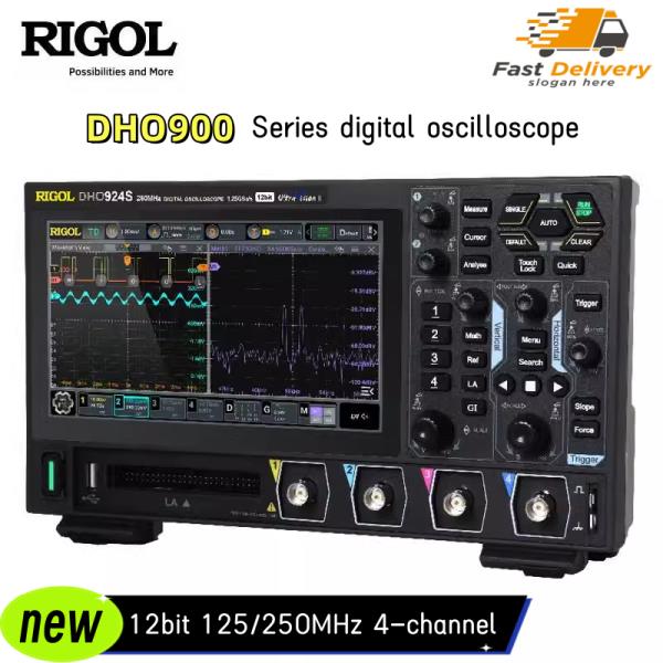 미니 오실로스코프 Rigol 디지털 오실로스코프, DHO914/914S/924/924S, 4 채널 125/250MHz, 12 비트, 1.25GSa/Sec, 50MPts 깊이 946,300원
