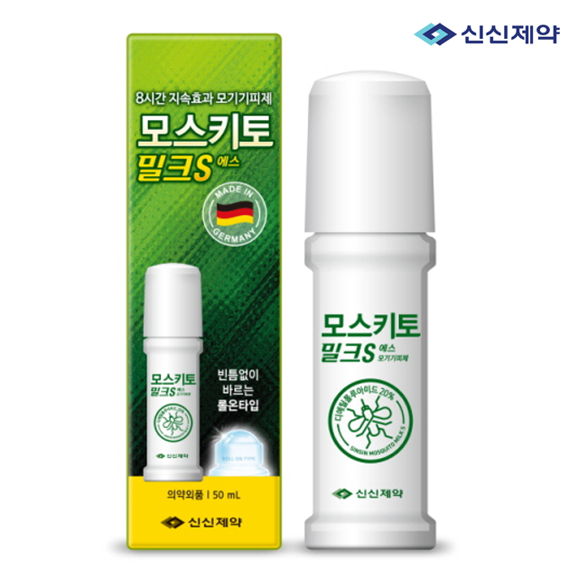 신신제약 모스키토 밀크 50ml 8시간 지속 롤타입 깔끔한 모기기피제 9,400원