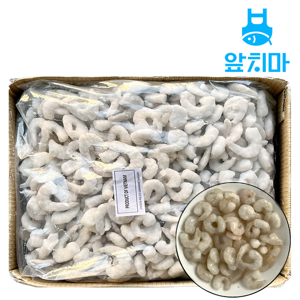 생새우살 9kg 벌크 대용량 새우살 손질 깐 냉동 대용량, 1개, 중국 생새우살 71/90 9kg 125,000원