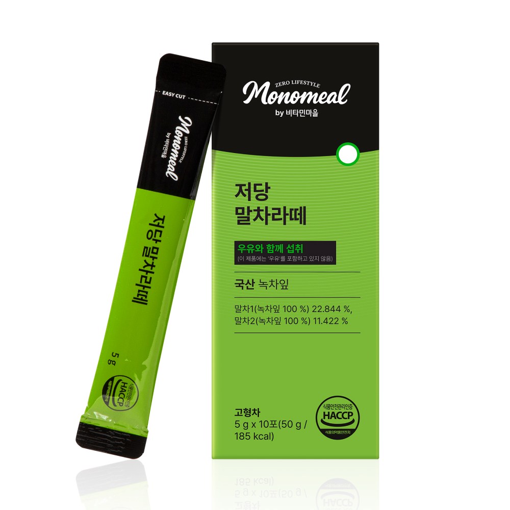 비타민마을 모노밀 알룰로스 저당 말차라떼, 1개, 10개입, 5g 10,900원