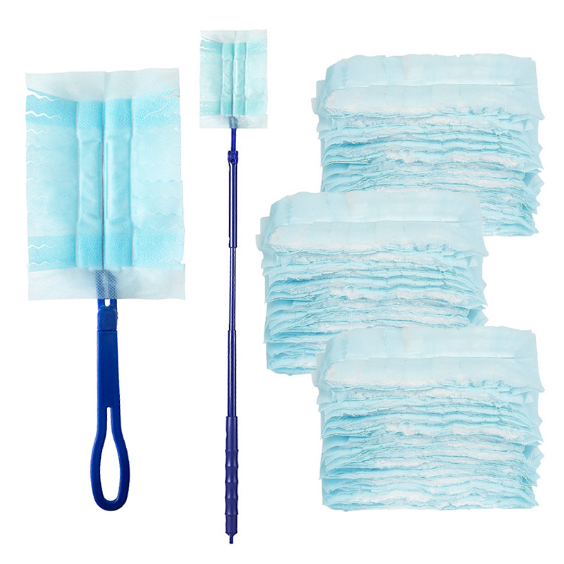 리빙만렙 퀵더스터 먼지떨이 롱핸들+숏핸들+리필 30개 먼지털이 코스트코 스위퍼 더스터 호환 정전기 청소포 11,400원