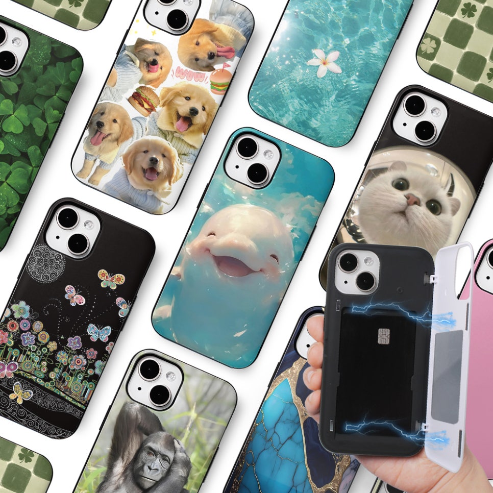 카드 케이스 2장수납 아이폰7 아이폰8 SE2 SE3 SE4 16E 다양하고 예쁜 디자인 19,800원