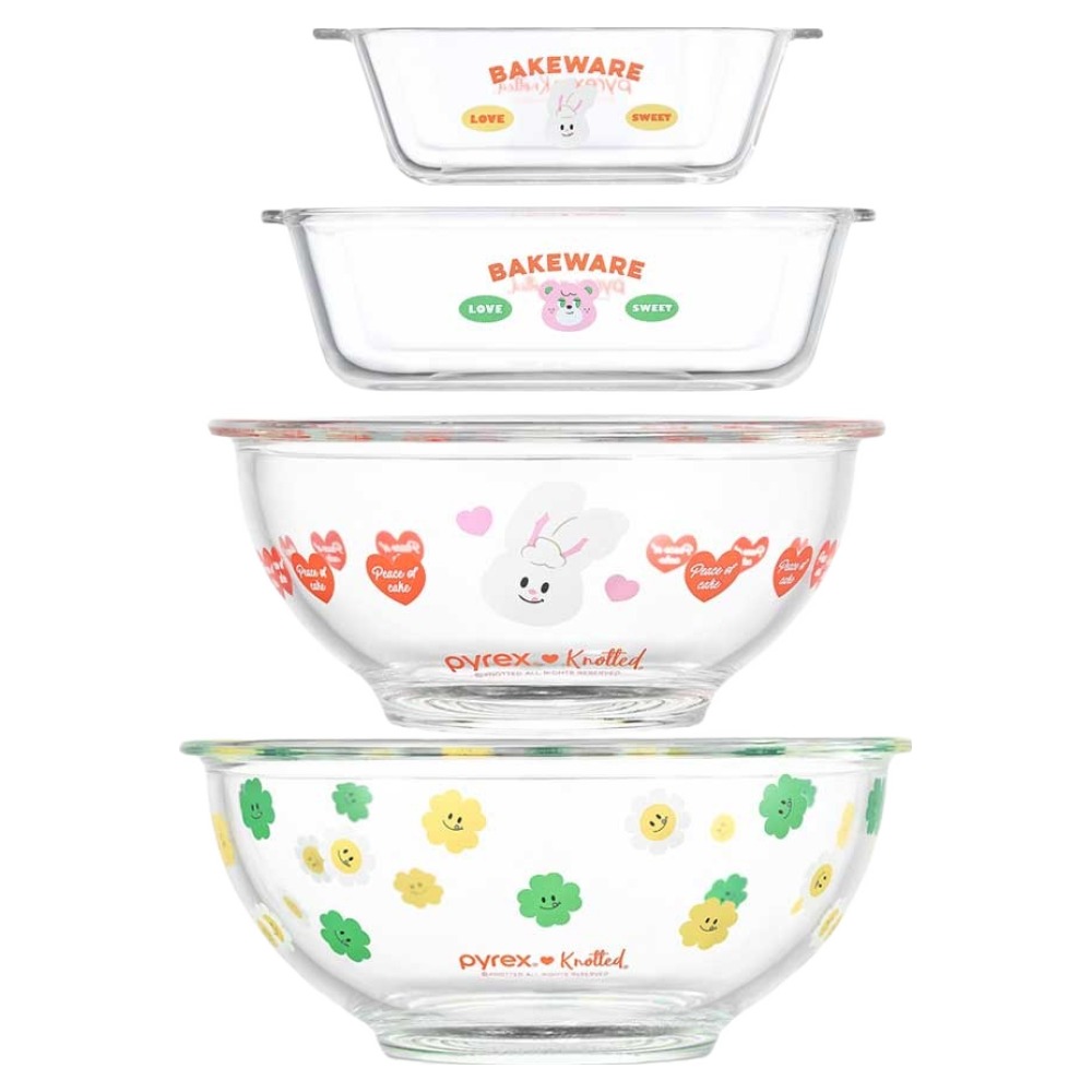 파이렉스 노티드 디쉬 직 + 정 +믹싱볼 2종 세트 40,800원