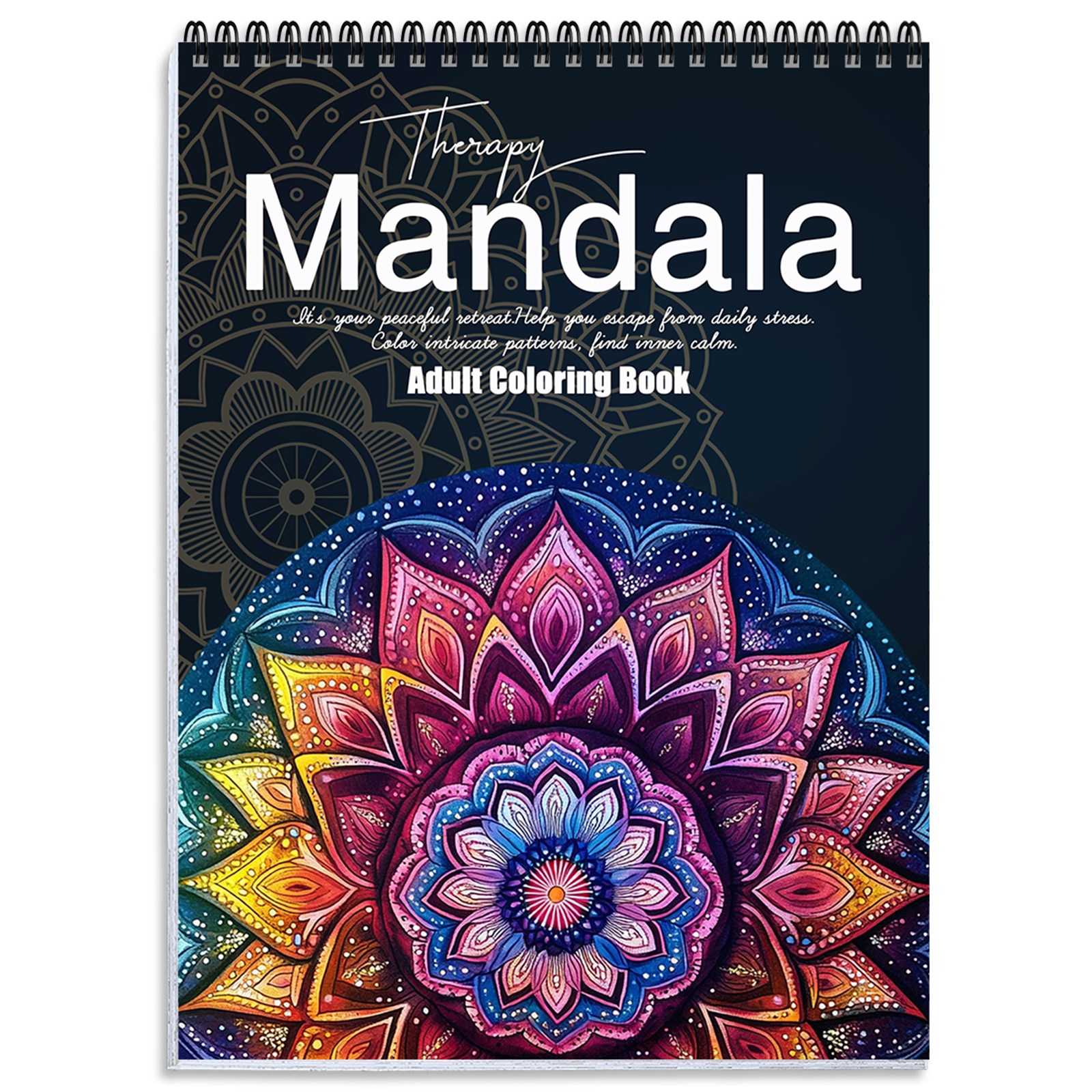 NICEROSE 명상과 아트 테라피를 위한 프리미엄 컬러링북 세트 - 만다라, 마음챙김, 고급 도안으로 완성하는 스트레스 해소 & 창의성 UP 13,500원