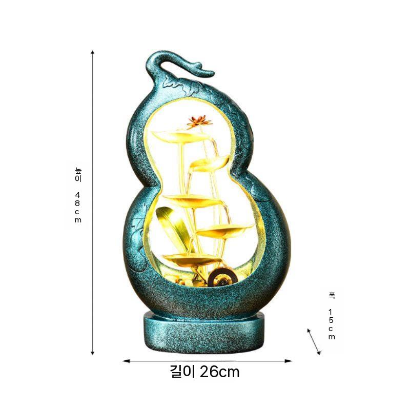 흐르는 세라믹 실내분수 장식품 거실용 인테리어 폭포 소형 스탠드 가습기 연못형, 5. 폴로얄 B타입 166,700원
