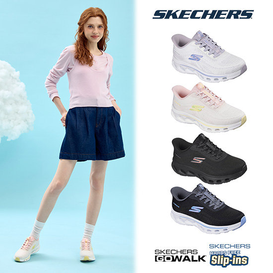 스케쳐스 26SS 최신상 여성용 니트 고워크 글라이드 슬립인스 워킹화 129,000원