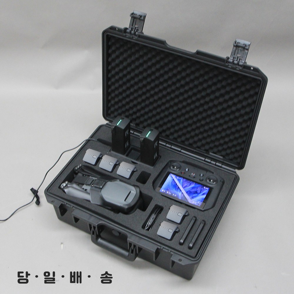 가방몰 고급형 매빅3 방수케이스 (RC PRO+RC-N1)-DR194 배터리5개수납 방수하드케이스 드론보관 방수가방 드론케이스 플라이모어콤보/씨네프리미엄콤보 호환가능, 1세트, DR194 74,600원