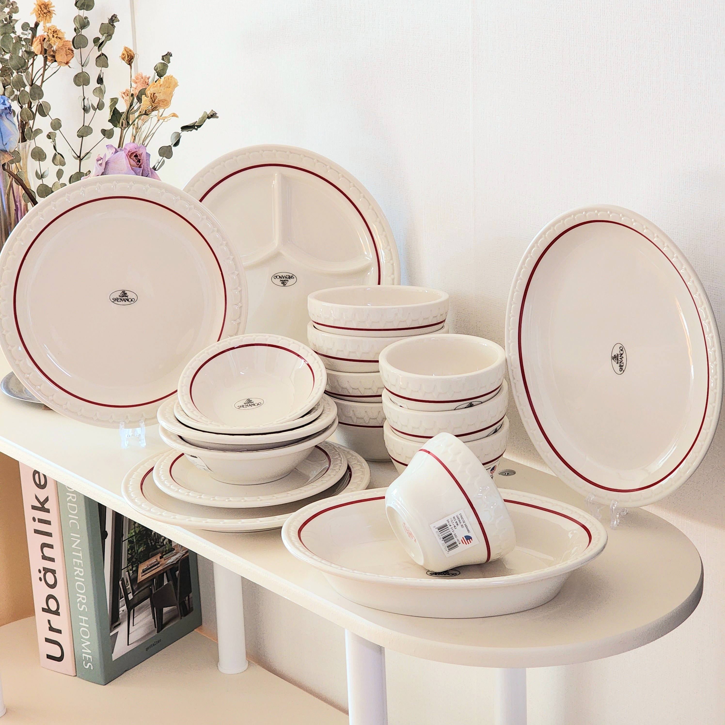 시라쿠스 쉐난고 카디날 빈티지 4인 18p 그릇 세트, 단일컬러, 1세트, 18p 248,700원