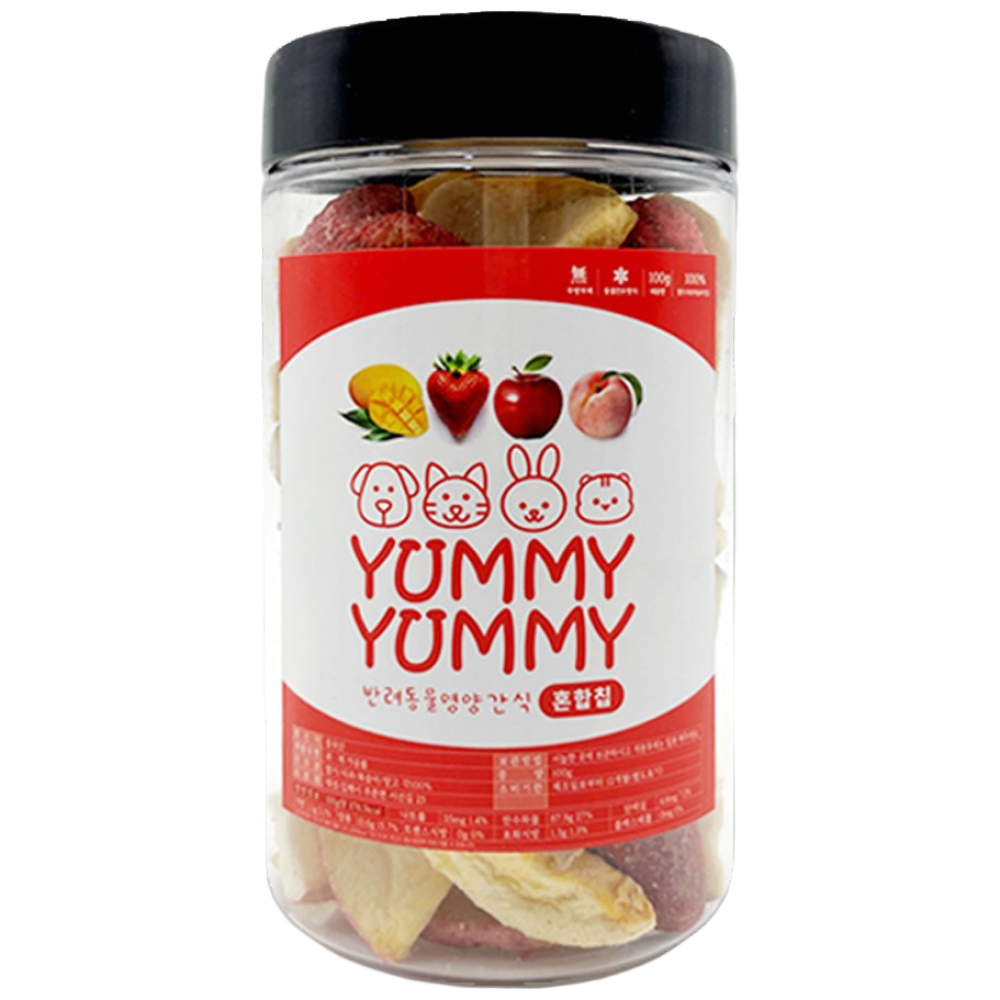 야미야미 애완동물 동결건조 과일칩 혼합 세트, 1개, 80g, 혼합과일 13,500원